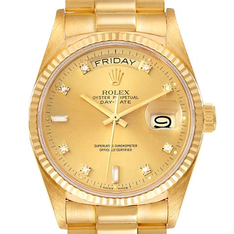 rolex day-date ii president 18k yellow gold watch|rolex lady datejust 18k gold.